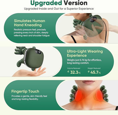 Portable, Bionic Heated Neck and Back Massager